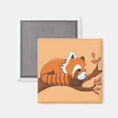 Cute Red Panda Illustratie Magneet (Voorkant / Achterkant)