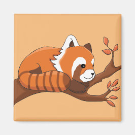 Cute Red Panda Illustratie Magneet