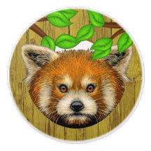 Cute Red Panda-keramische knoppen