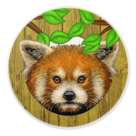 Cute Red Panda-keramische knoppen