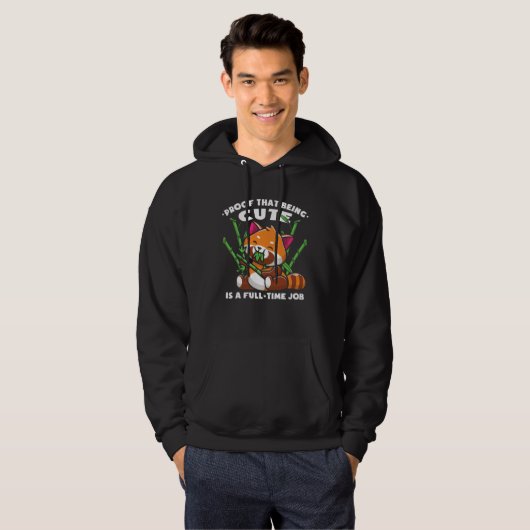 Cute Red Panda Kids Hoodie (Voorkant volledig)