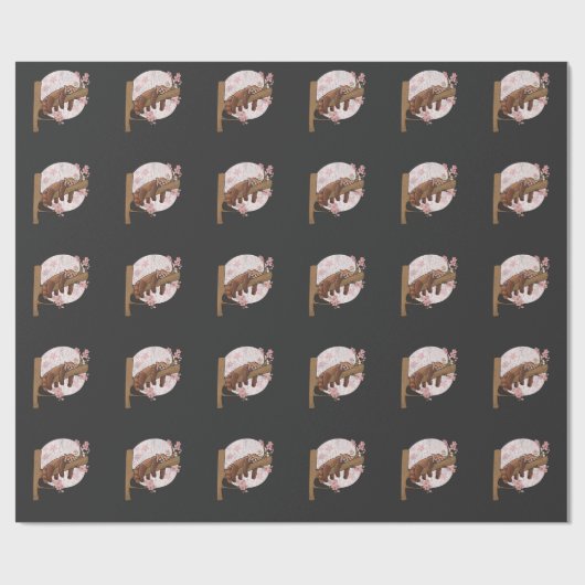 Cute Red Panda Nap Lazy Sleeping Animal Cadeaupapier (Vlak)