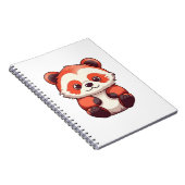 Cute Red Panda Notitieboek (Rechterzijde)