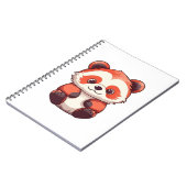 Cute Red Panda Notitieboek (Linkerzijde)