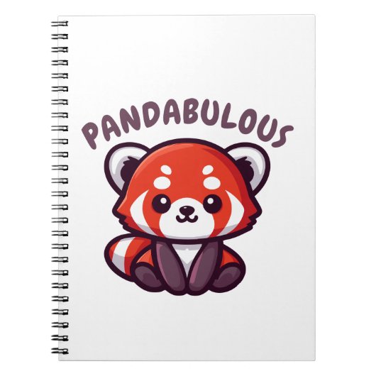 Cute Red Panda Notitieboek (Voorkant)