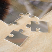 Cute Red Panda op Snowy Tree Jigzaag Puzzle Legpuzzel (Zijkant)