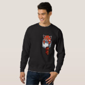 Cute Red Panda Pocket Red Panda Trui (Voorkant volledig)