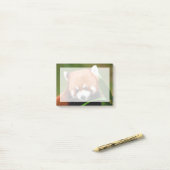 Cute Red Panda Post-it® Notes (Op bureau)