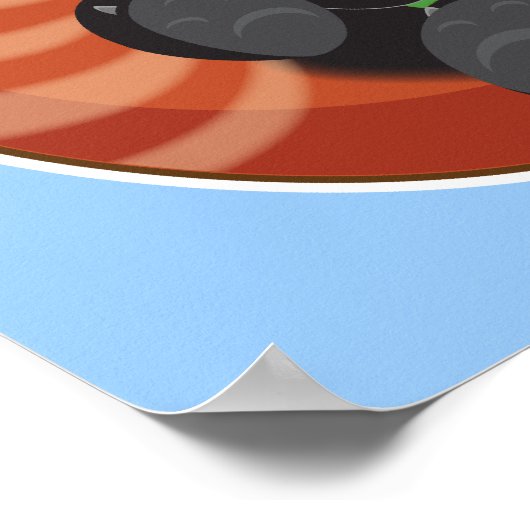 Cute Red Panda Poster (Hoek)