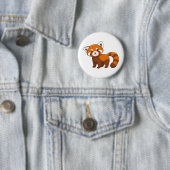 Cute Red Panda Ronde Button 5,7 Cm (In situ)