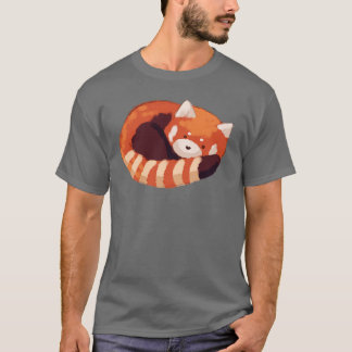 Cute red panda slapen 1 t-shirt