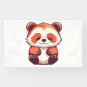 Cute Red Panda Spandoek (Horizontaal)