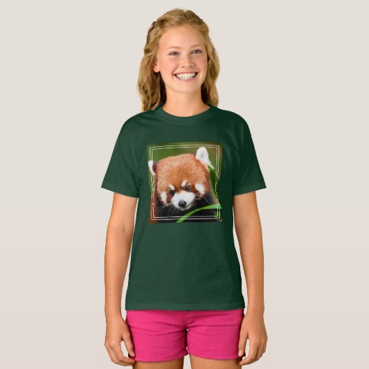 Cute Red Panda T-shirt (Voorkant volledig)