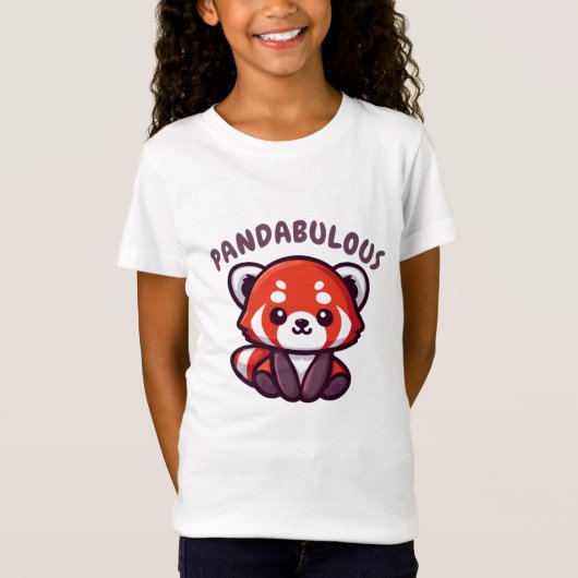 Cute Red Panda T-shirt (Voorkant)