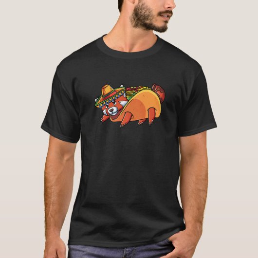 Cute Red Panda Taco Red Panda T-shirt (Voorkant)