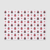 Cute Red Pattern Tissuepapier (Voorkant)