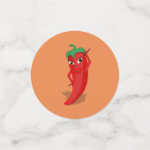 Cute Red Pepper Diva Confetti (Kleine voorkant)