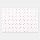 Cute Red Pink & Green Hearts Inpakpapier Vel (Voorkant 3)
