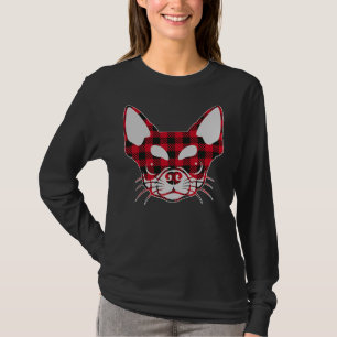 Cute Red Pset Buffalo Chihuahua Face KerstPa T-shirt