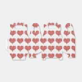 Cute Red Pset Hearts en Stippen Patroon Bedankdoosjes (Uitgevouwen)