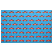 Cute red racecar structure of kind stof (Fat Quarter)