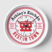 Cute Red Retro Cook Pot Kitchen (Voorkant)