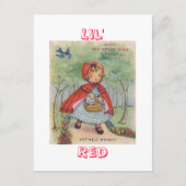Cute  Red Riding Hood Briefkaart (Voorkant)