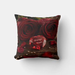 Cute Red Rose Romantic Valentine Decorative Kussen