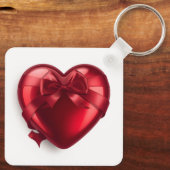 Cute Red Rose Valentine special Romantic Sleutelhanger (Achterkant)