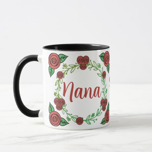 Cute Red Roses Floral Wreath Nana Mok (Links)
