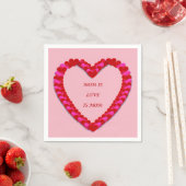 Cute Red & Roze Moederdag Napkin Servetten (Insitu)