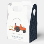 Cute Red Rust Boerderij Tractor Kinder elke zondag Bedankdoosjes (Geopend)