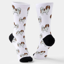 Cute Red Sable Phalène Dog Pattern Hondenliefhebbe