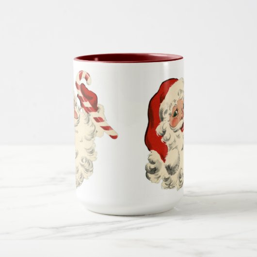 Cute  Red Santa Claus Coffee Mok (Midden)