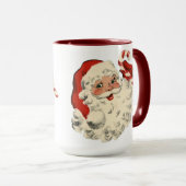 Cute  Red Santa Claus Coffee Mok (Voorkant rechts)