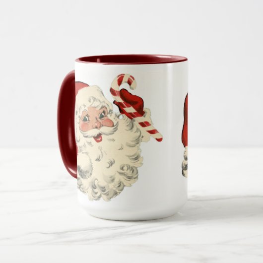 Cute  Red Santa Claus Coffee Mok (Voorkant links)