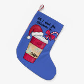 Cute Red Santa Hat Candy Cane kerst Kleine Kerstsok (Voorkant (Hangend))