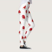 Cute Red Santa Hat Festive kerst Leggings (Rechts)