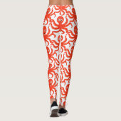 Cute Red Smiling Octopus Thunder_Cove Leggings (Achterkant)
