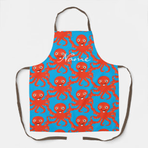 Cute Red Smiling Octopus Thunder_Cove Schort