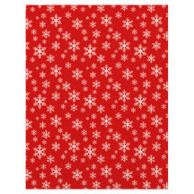 Cute Red Snowflake Patroonpapier