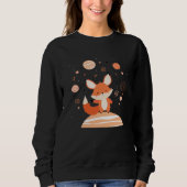 Cute Red Space Fox Float In Space Alone Cosmic Ani Trui (Voorkant)
