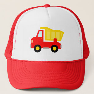 Cute red speelgoed dump vrachtwagen vrachtwagenhoe trucker pet