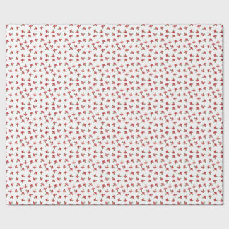 Cute Red Spotted Mushrooms Wrapping Paper Cadeaupapier