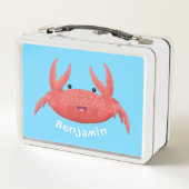 Cute red spotty crab cartoon afbeelding (Achterkant)