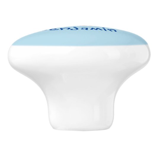 Cute red spotty crab cartoon afbeelding keramische knop (Zijkant)