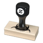 Cute red spotty crab cartoon afbeelding rubberstempel (Stempel)