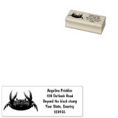 Cute red spotty crab cartoon afbeelding rubberstempel (Gestempeld)