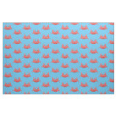 Cute red spotty crab cartoon afbeelding stof (Fat Quarter)