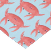Cute red spotty crab cartoon afbeelding tafelkleed (Gekanteld)